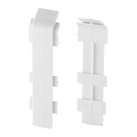 Соединитель Wimar Quadro 100 мм белый матовый Г-профиль (2 шт.)