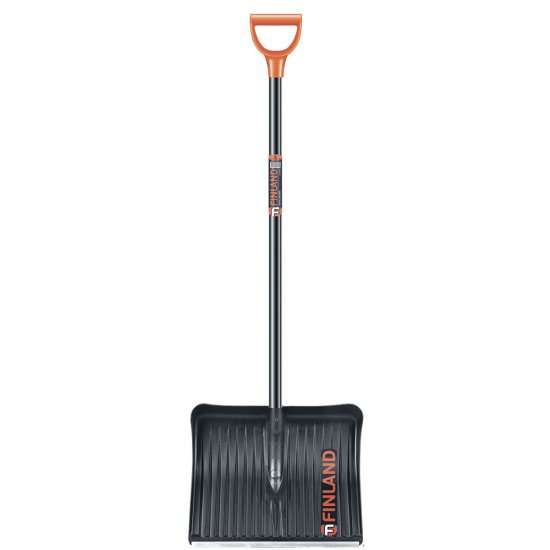 Лопата снеговая Finland пластиковая с деревянным черенком 1550х490 мм (1023Ч)