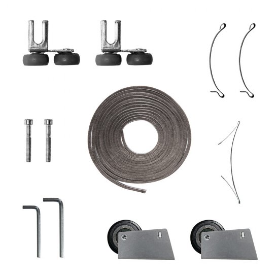 Дверь-купе 883x2252 мм зеркало/черный матовый Elegant