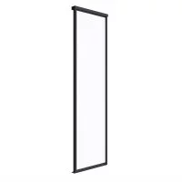 Дверь-купе 883x2252 мм белый снег/черный матовый Elegant