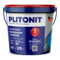 Гидроизоляция акриловая Plitonit WaterProof Standard 4,5 кг