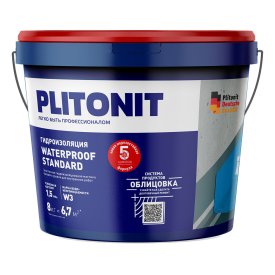Гидроизоляция акриловая Plitonit WaterProof Standard 8 кг