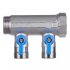 Коллектор Henco 1 ВР(г) х 2 выхода 3/4 НР(ш) ЕК х 1 НР(ш) с шаровыми кранами (VB060502-BLAUW)