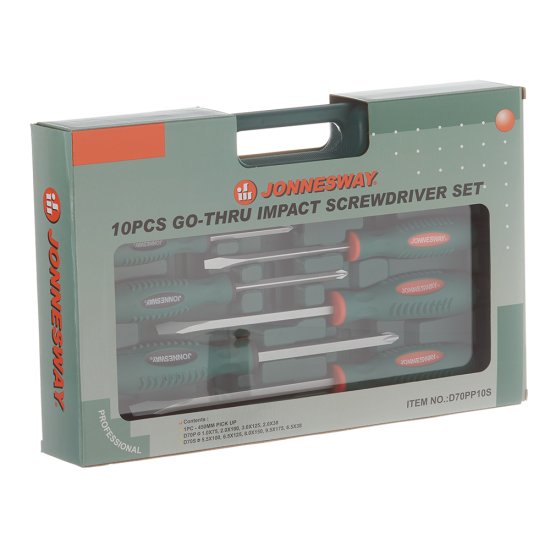 Набор отверток Jonnesway (D70PP10S) (10 шт.)