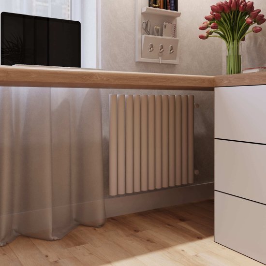 Радиатор стальной трубчатый КЗТО Гармония А 40 534х601 мм 1/2 12 секций универсальное подключение белый