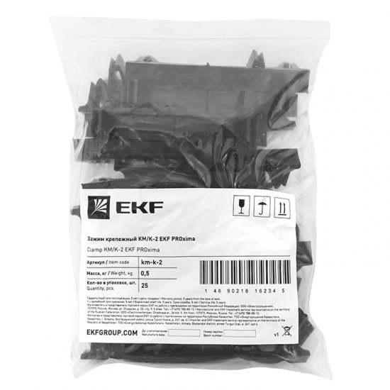 Зажим крепежный для нагревательного кабеля EKF PROxima (25 шт.) (km-k-2)