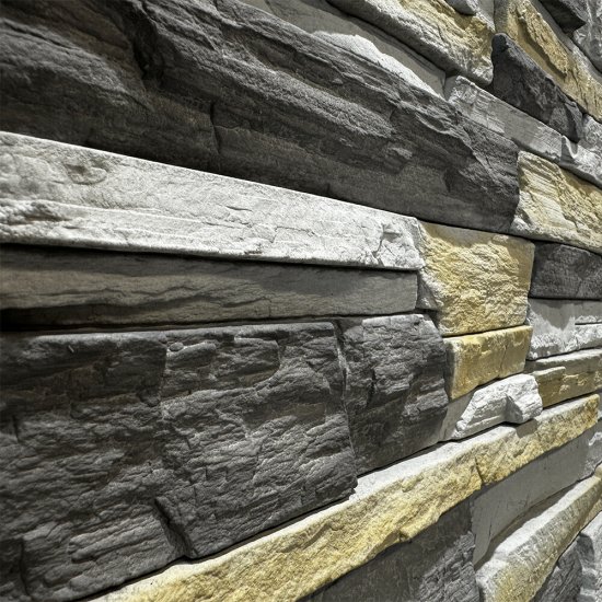 Искусственный камень угловой White Hills Фьорд Лэнд серый (18 шт.=1,8 пог.м)