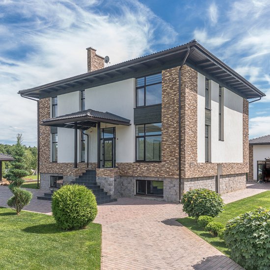 Искусственный камень угловой White Hills Шинон светло-серый (14 шт.=2,31 пог.м)