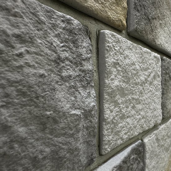 Искусственный камень угловой White Hills Шинон светло-серый (14 шт.=2,31 пог.м)