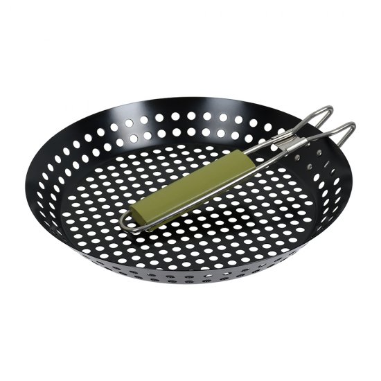 Жаровня для жарки морепродуктов и овощей Boyscout углеродистая сталь с антипригарным покрытием 53х30х3 см