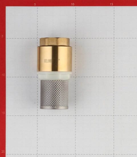 Клапан обратный 1 НР(ш) х 1 ВР(г) с несъемной сеткой