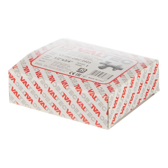 Вентиль Valtec 1/2 НР(ш) х 3/4 НР(ш) для подключения с/т приборов угловой с фильтром (VT.282.GBC.0405)