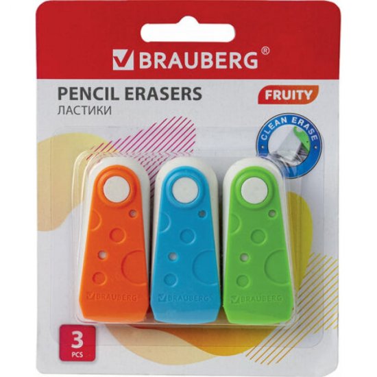 Набор ластиков BRAUBERG FRUITY