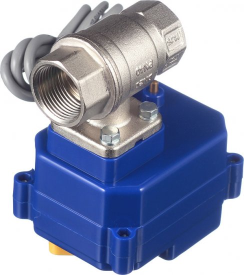 Кран шаровой с электроприводом латунный Neptun Bugatti Pro 1/2 ВР(г) х 1/2 ВР(г) мини прямой 220 В (NEPBugPro220-12)