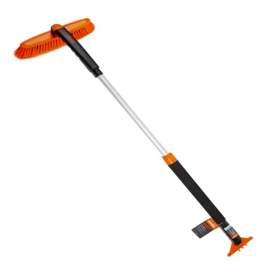Щетка-скребок для снега и льда 1000-1430 мм телескопическая Amigo