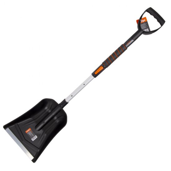 Лопата снеговая автомобильная Amigo полипропилен с алюминиевым черенком 1040х255 мм (71116)