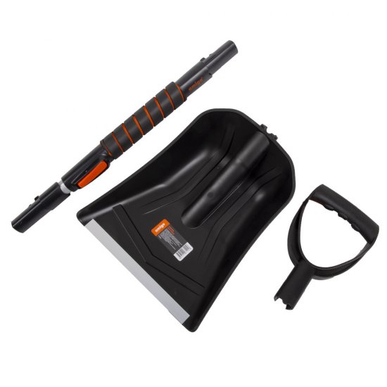 Лопата снеговая автомобильная Amigo полипропилен с алюминиевым черенком 1040х255 мм (71116)