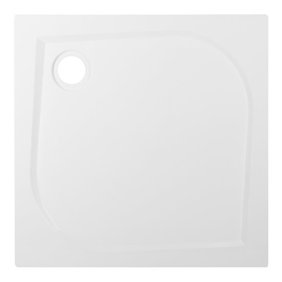 Поддон Good Door Квадро литьевой мрамор 90х90х3 см квадрат белый низкий (ЛП00008)