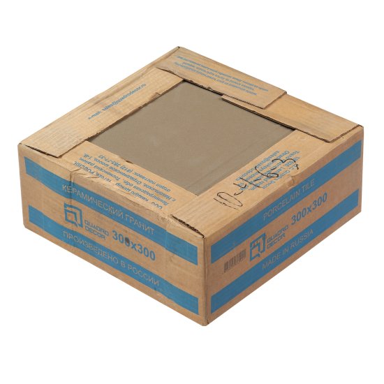 Керамогранит ступень Quadro Decor Грес Технический-2 серый 300х300х7 мм (17 шт.=1,53 кв.м)