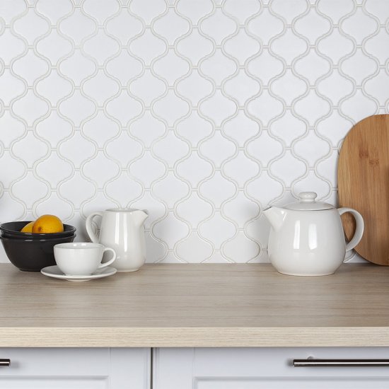 Мозаика Starmosaic Latern белая керамическая 280х246х6 мм матовая