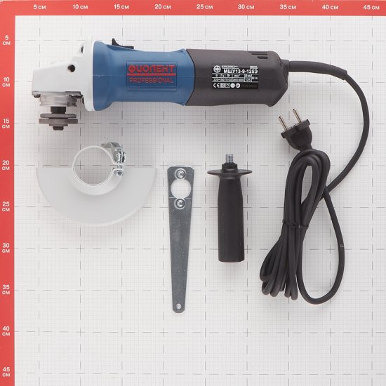 Шлифмашина угловая электрическая Фиолент МШУ13-9-125Э 1100 Вт d125 мм (ИДФР298135011-01)