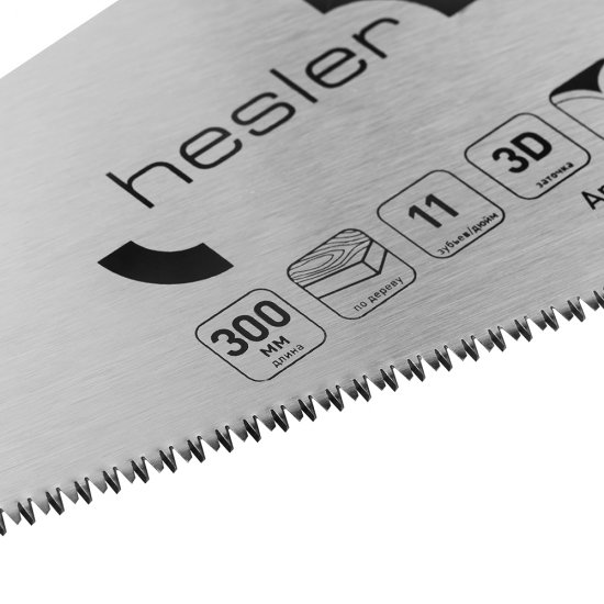 Ножовка по дереву Hesler 300 мм 11 зуб/дюйм мелкий зуб