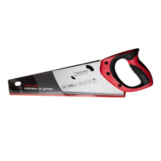 Ножовка по дереву Hesler 350 мм 7 зуб/дюйм крупный зуб