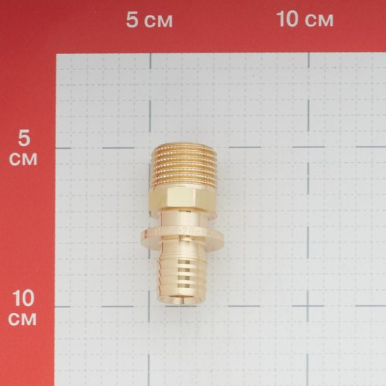 Соединитель прямой Tece 20 мм х R 1/2 НР(ш) с ниппелем латунный (765503)