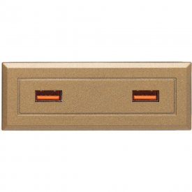 Блок розеток NAVAKO stripe gold