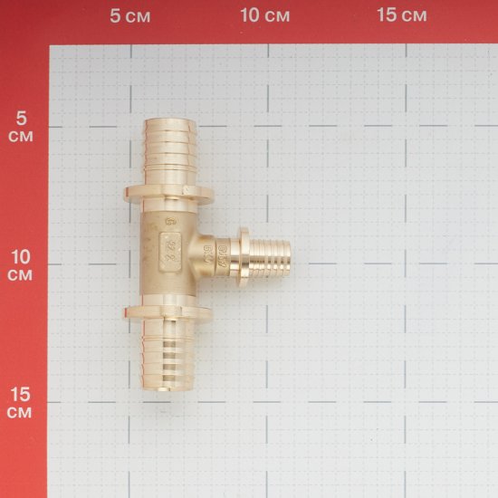 Тройник Tece 25 х 16 х 25 мм редукционный латунный (760514)