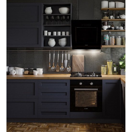 Духовой шкаф электрический встраиваемый Lex EDM 040 595 мм черный (CHAO000311)