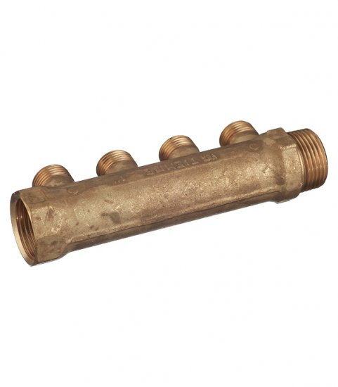 Коллектор Tiemme 1 ВР(г) х 4 выхода 1/2 НР(ш) х 1 НР(ш) (1910005)