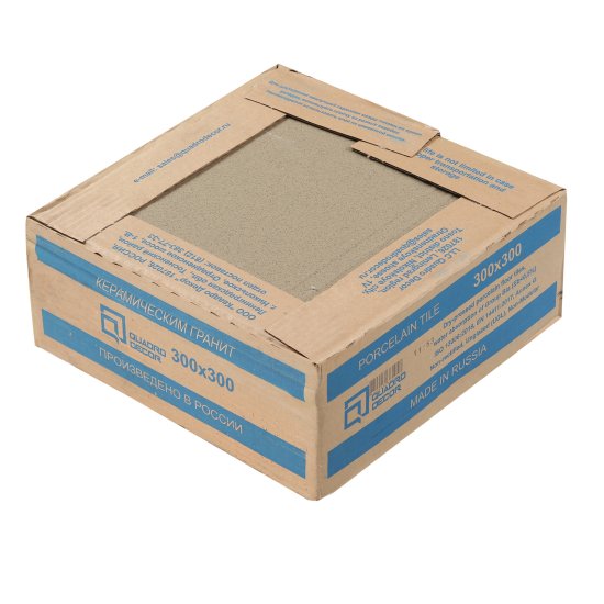 Керамогранит ступень Quadro Decor Грес серый соль-перец 300х300х7 мм (17 шт.=1,53 кв.м)