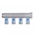 Коллектор Henco 1 ВР(г) х 4 выхода 3/4 НР(ш) ЕК х 1 НР(ш) с шаровыми кранами (VB060504-BLAUW)