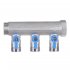 Коллектор Henco 1 ВР(г) х 3 выхода 3/4 НР(ш) ЕК х 1 НР(ш) с шаровыми кранами (VB060503-BLAUW)