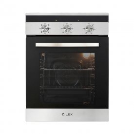 Духовой шкаф электрический встраиваемый Lex EDM 4570 IX 450 мм серый