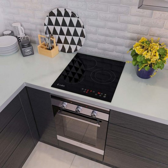 Духовой шкаф электрический встраиваемый Lex EDM 4570 IX 450 мм серый