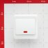 Выключатель Systeme Electric Этюд одноклавишный встраиваемый белый с подсветкой (BC10-005B)