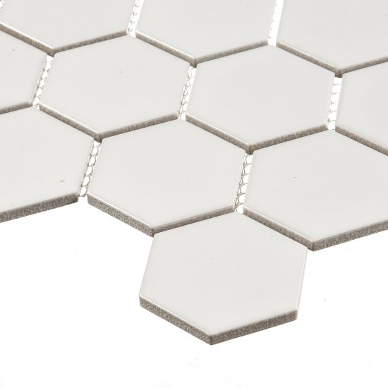 Мозаика Starmosaic Hexagon small белая керамическая 282х272х6 мм матовая