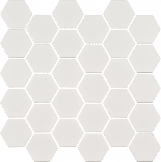 Мозаика Starmosaic Hexagon small белая керамическая 282х272х6 мм матовая