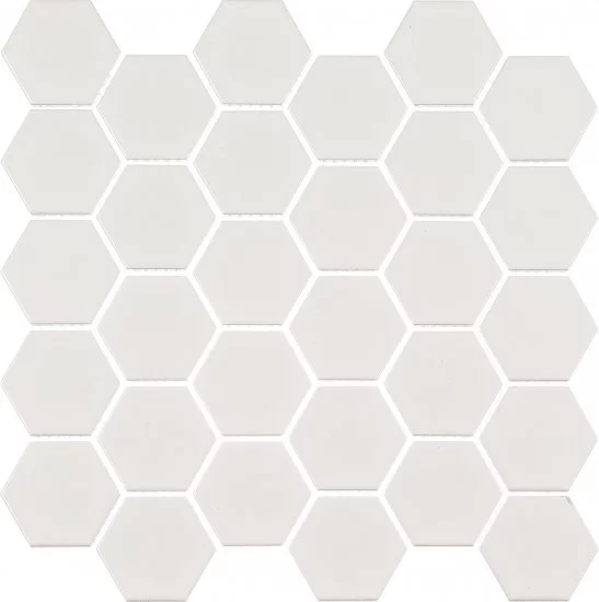 Мозаика Starmosaic Hexagon small белая керамическая 282х272х6 мм матовая