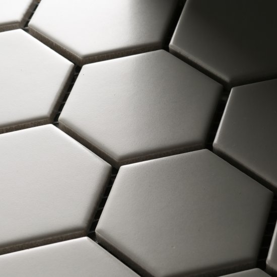 Мозаика Starmosaic Hexagon small белая керамическая 282х272х6 мм матовая