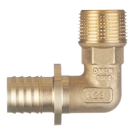 Угол Tece 25 мм х 3/4 НР(ш) латунь (767525)