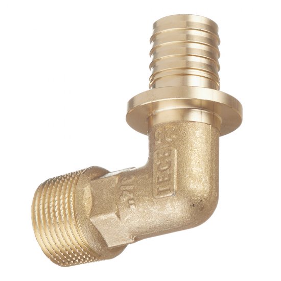 Угол Tece 25 мм х 3/4 НР(ш) латунь (767525)