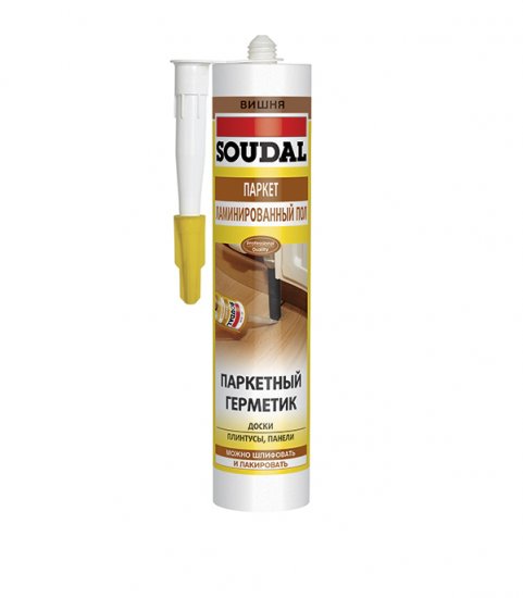 Герметик акриловый для дерева и паркета Soudal вишня 280 мл