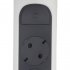 Колодка электрическая 6 розеток Legrand 16 А 230 В 3,68 кВт с кнопкой бело-черная (694547)
