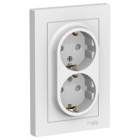 Двойная розетка Systeme Electric AtlasDesign