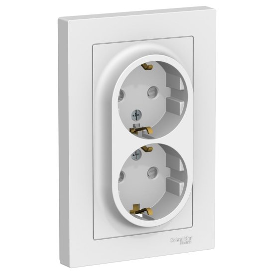 Двойная розетка Systeme Electric AtlasDesign
