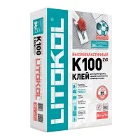 Клей для плитки/ керамогранита/ камня Litokol Hyperflex K100 эластичный серый класс C2 TE S2 20 кг