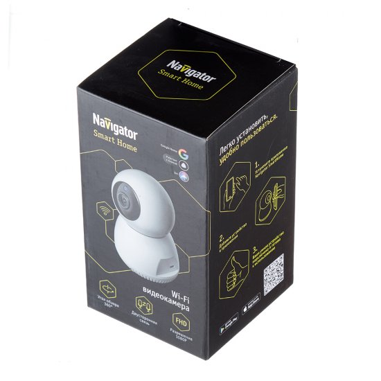 Умная камера видеонаблюдения Navigator Smart Home NSH-CAM-01-IP20 белая
